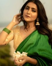 D Block Heroine Avantika Mishra Sexy Saree Photoshoot Pictures 05