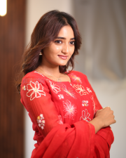 Heroine Hrithika Srinivas at Vadhala Movie Teaser Launch Event Pictures 01