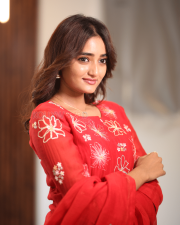 Heroine Hrithika Srinivas at Vadhala Movie Teaser Launch Event Pictures 01