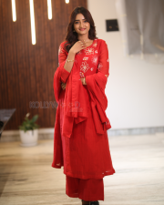 Heroine Hrithika Srinivas at Vadhala Movie Teaser Launch Event Pictures 06