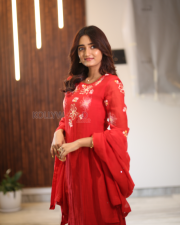 Heroine Hrithika Srinivas at Vadhala Movie Teaser Launch Event Pictures 09