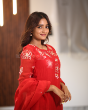 Heroine Hrithika Srinivas at Vadhala Movie Teaser Launch Event Pictures 12