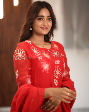 Heroine Hrithika Srinivas at Vadhala Movie Teaser Launch Event Pictures 15