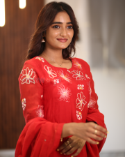 Heroine Hrithika Srinivas at Vadhala Movie Teaser Launch Event Pictures 15
