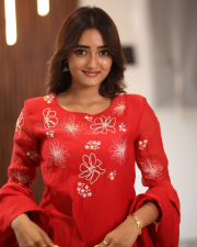 Heroine Hrithika Srinivas at Vadhala Movie Teaser Launch Event Pictures 18