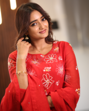 Heroine Hrithika Srinivas at Vadhala Movie Teaser Launch Event Pictures 22