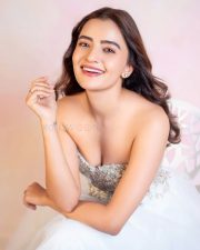Sexy Rukshar Dhillon in a Pastel Strapless Gown Pictures 04