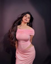 Charming Actress Divya Bharathi in a Pink Off shoulder Cutout Dress Photos 02 Charming Actress Divya Bharathi in a Pink Off shoulder Cutout Dress Photos 02