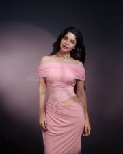 Charming Actress Divya Bharathi in a Pink Off shoulder Cutout Dress Photos 03 Charming Actress Divya Bharathi in a Pink Off shoulder Cutout Dress Photos 03