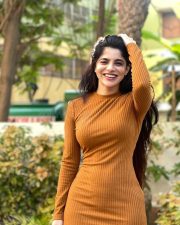Gorgeous Divya Bharathi in a Brown Bodycon Dress for Kingston Promotions Photos 04