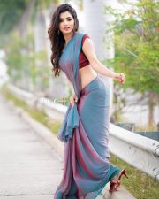Gorgeous Viranika Shetty Hot Saree Photoshoot Pictures 01
