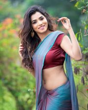 Gorgeous Viranika Shetty Hot Saree Photoshoot Pictures 05