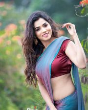 Gorgeous Viranika Shetty Hot Saree Photoshoot Pictures 09