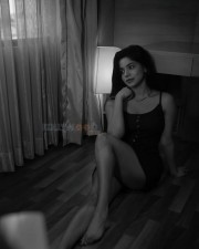 Tamil Actress Divya Bharathi in a Short Black Mini Skirt Photos 02