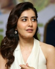 Yodha Movie Heroine Raashi Khanna in White Dress Photos 03