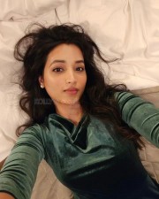 Actress Model Srinidhi Shetty on the Bed Photos 01