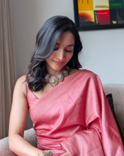 Elegant Actress Srinidhi Shetty in a Pink Silk Saree Photos 02 Elegant Actress Srinidhi Shetty in a Pink Silk Saree Photos 02