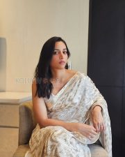 Luminous Actress Shrinidhi Shetty in a White Gold Sequined Saree Photos 01 Luminous Actress Shrinidhi Shetty in a White Gold Sequined Saree Photos 01