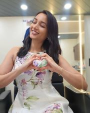 Luminous Actress Srinidhi Shetty in a Peacock Teal Kanjivaram Silk Saree Purple Border Photos 01 Luminous Actress Srinidhi Shetty in a Peacock Teal Kanjivaram Silk Saree Purple Border Photos 01