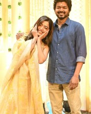 Thalapathy 66 Vijay and Rashmika Mandanna Photos 01