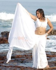 Actress Madhavi Latha Hot Sexy Wet Saree Photos 02