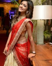 Actress Vithika Sheru Red Dress Photos 09