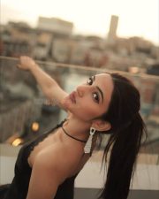 Adorable Sreeleela in a Black Glamour Off Shoulder Dress Pictures 03
