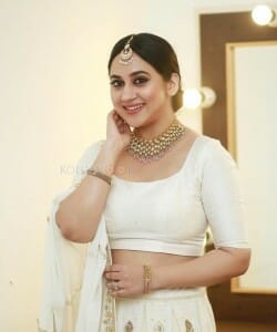 Beautiful Malayalam Actress Miya George in White Dress Photoshoot Stills 07