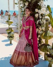 Beautiful Sreeleela in a Traditional Half Saree Lehenga Photos 05