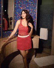 Cute and Sexy Eshanya Maheswari in a Red and White Striped Sleeveless Crop Top with a Matching Mini Skirt Photos 02 Cute and Sexy Eshanya Maheswari in a Red and White Striped Sleeveless Crop Top with a Matching Mini Skirt Photos 02