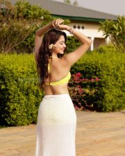 Dazzling Actress Eshaanya Maheshwari in a Yellow Polka Dot Bikini and Sheer Sarong Photos 08 Dazzling Actress Eshaanya Maheshwari in a Yellow Polka Dot Bikini and Sheer Sarong Photos 08