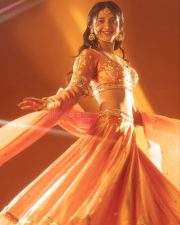 Dazzling and Cute Ritika Nayak in a Golden Lehenga Pictures 02