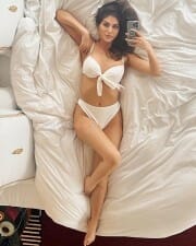 Elnaaz Norouzi Hot Lingerie on Bed Photoshoot Pictures 01