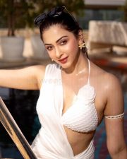 Gorgeous Eshanya Maheshwari in a White Cut Out Dress with Two Piece Lingerie Photos 01 Gorgeous Eshanya Maheshwari in a White Cut Out Dress with Two Piece Lingerie Photos 01