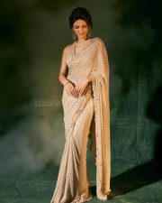 Gorgeous Sreeleela in a Golden Embellished Saree Pictures 05