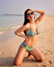 Hot Neha Malik Beach Bikini Pictures 02