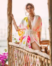 Jennifer Winget in a White Swimsuit 01