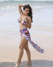Neha Malik Sensual Bikini on the Beach Photo 01