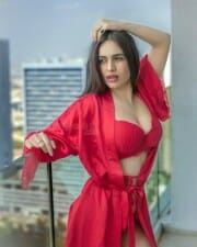 Red Hot Neha Malik Lingerie Pictures 03