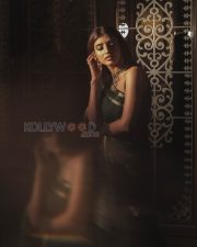 Timeless Actress Sreeleela in a Dark Green Silk Saree Photos 04