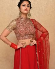Actress Apsara Gayatri at Gandharwa Movie Pre Release Event Pictures 19