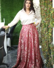 Actress Varalaxmi Sarathkumar at Hanu Man Interview Pictures 07