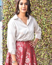 Actress Varalaxmi Sarathkumar at Hanu Man Interview Pictures 34