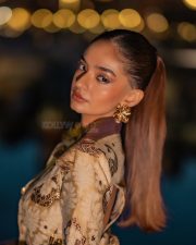 Beautiful Anushka Sen in a Black and Beige Outfit at Cannes Photos 07