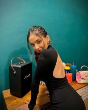 Bold and Beautiful Anushka Sen in a Black Mini Dress Pictures 03 Bold and Beautiful Anushka Sen in a Black Mini Dress Pictures 03