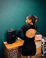 Bold and Beautiful Anushka Sen in a Black Mini Dress Pictures 06 Bold and Beautiful Anushka Sen in a Black Mini Dress Pictures 06