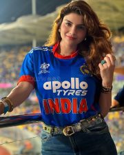 Charismatic Actress Anveshi Jain in a Blue India Cricket Jersey Photos 01 Charismatic Actress Anveshi Jain in a Blue India Cricket Jersey Photos 01