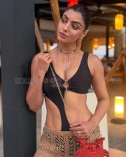 Chic Actress Akanksha Puri in a Black bodysuit with beige crochet skirt Photos 05 Chic Actress Akanksha Puri in a Black bodysuit with beige crochet skirt Photos 05