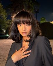 Classy Anushka Sen in an All Black Outfit Photos 07 Classy Anushka Sen in an All Black Outfit Photos 07