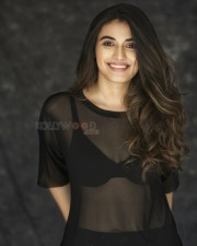 Divyansha Kaushik in a Transparent Dress Lingerie Photo 01